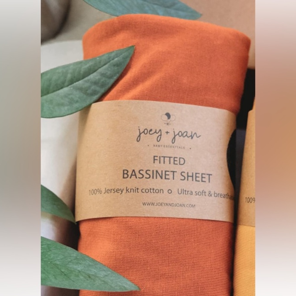 Baby Essentials Orange Fitted Sheets Bedding